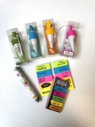 R Trendhaus® Radierstift Jumbo + Sticky Notes + Schultüte-Radierer