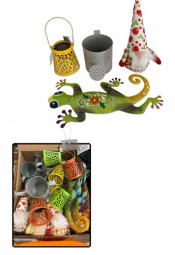 R Mischsortiment - Solar Laterne, Gießkanne, Wichtel, Eidechse etc.