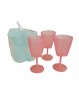 R Partygeschirr Weinglas 3er Pack ca. 300 ml, 2 Farben