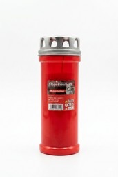 Grabkerze 7-Tage-Brenner rot, Made in Germany