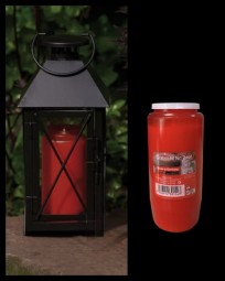 Grabkerze Öl Nr. 7 rot