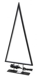 W Metallbaum Design 120 LED 47cm, schwarz