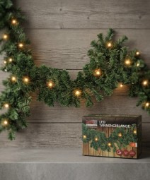 Tannengirlande mit 60 LEDs - 270 cm
