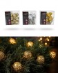 W Lichterkette Mini Metallball 10 LED in 3 Farben im Display
