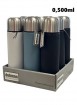Thermoflasche Edelstahl 500 ml in 3 Farben