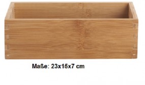Bambus Aufbewahrungsbox 23x15x7 cm