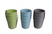 Becher Kunststoff 4er Pack, 3 Farben
