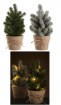 W Weihnachtsbaum im Jutetopf mit 5 LED