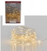 W Lichterkette Draht 100er mit Timer, batteriebetrieben