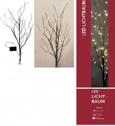 W Zweig 112 LED mit Timer, H x 84 cm, batteriebetrieben