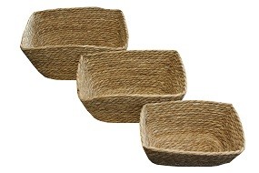 Korb 3er-Set Natur-Binse
