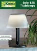 Solar LED Tischlampe Ø 20 x H 28 cm, schwarz