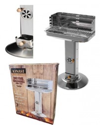 Grill / Edelstahl -Säulengrill eckig Family-Star