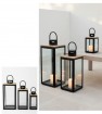 Laterne 3er Set aus Holz-Metall
