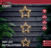 W Metallstern 3er zum Aufhängen 180 LED, batterieb.