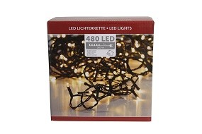 W Lichterkette 480 LED innen/außen, strombetrieben