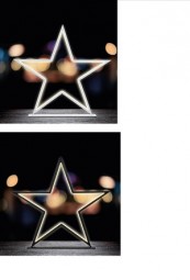 W Stern Design 210 LED H x 45,5 cm