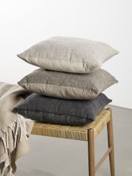 Kissen Bouclé/Samt 45x45 cm in 3 Farben