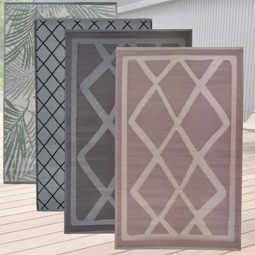 Outdoor Teppich 160x230 cm, 4 versch. Designs im Display