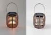 Solar Tischleuchte Rattanoptik H x 11 cm