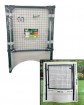 Gartentor aus Metall 100x100 cm, dunkelgrün (nur auf Containerbasis)