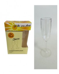 Champagnergläser 2er Pack aus Kunststoff, 170 ml