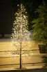 W Baum 600 LED H x 100 cm mit Timer, schwarz