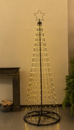 W Baum 370 LED H x 210 cm mit Timer, 8 Funktionen mit Fernbedienung