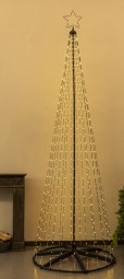 W Baum 550 LED H x 300 cm mit Timer, 8 Funktionen mit Fernbedienung