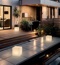 Solar Würfelleuchte-LED 20 × 20 cm