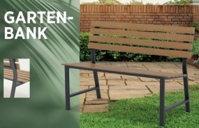 Gartenbank 115x55x81,5 cm teaklook