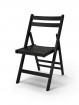 Klappstuhl aus Holz 44x59x79cm schwarz