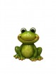 G Deko Frosch ca. H x 18 cm, glasiert
