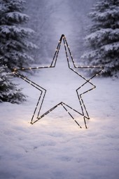 W Deko Stern 80x80 cm, 120 LED mit Timer