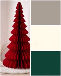 W Weihnachtsbaum aus Papier Hx180 cm, faltbar, 4 Farben