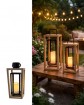 Laterne inkl. LED Kerze Hx38 cm, mit Timer