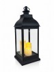 Laterne inkl. 3 LED Kerzen H x 60 cm, schwarz