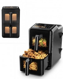 Fritteise - Heißluftfritteuse Doppelkammer 11,6 L