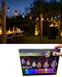 Solar Lichterkette 10er Glühbirnen 