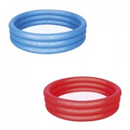 SO Pool 3 Ring Ø122 cm in rot & blau BESTWAY®