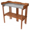 Pflanztisch aus Holz 94x40x86cm braun klappbar